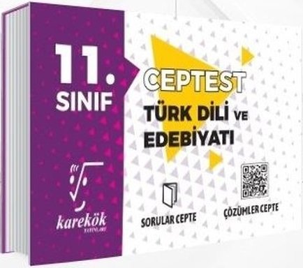 Karekök Yayınları 11. Sınıf Türk Dili ve Edebiyatı Cep Test Komisyon