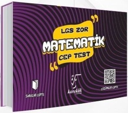 Karekök Yayınları LGS Matematik Zor Cep Test Komisyon