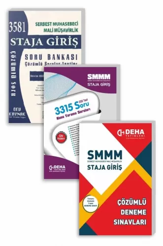 Deha Yayınları SMMM Staja Giriş Soru Bankası - 7 Deneme Sınavı - Konu 