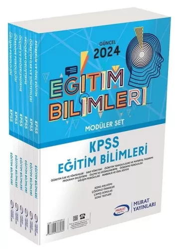 Murat Yayınları 2024 KPSS Eğitim Bilimleri Konu Anlatımlı Modüler Set 