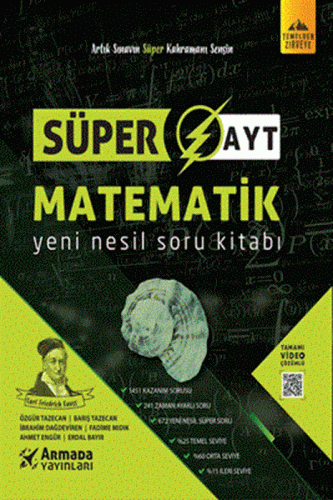 Armada Yayınları Süper AYT Matematik Yeni Nesil Soru Kitabı Özgür Taze