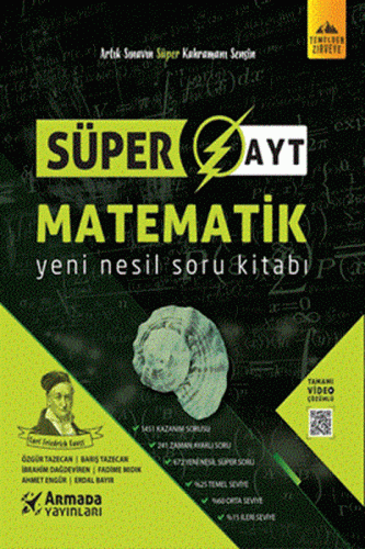 Armada Yayınları Süper AYT Matematik Yeni Nesil Soru Kitabı