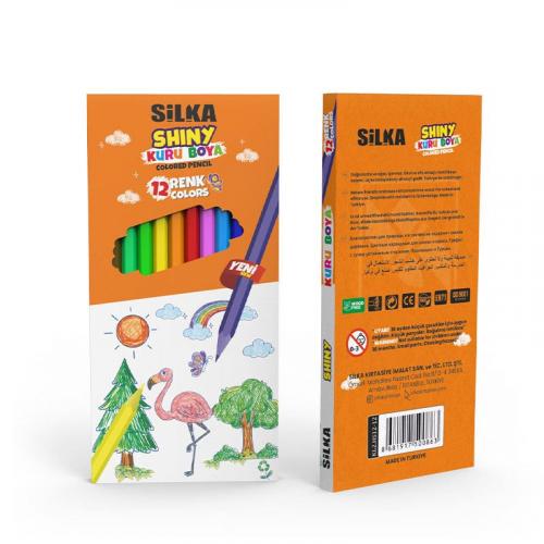 Silka Shiny Kuru Boya 12 Renk ( Shiny Colored Pencil 12 Colors )