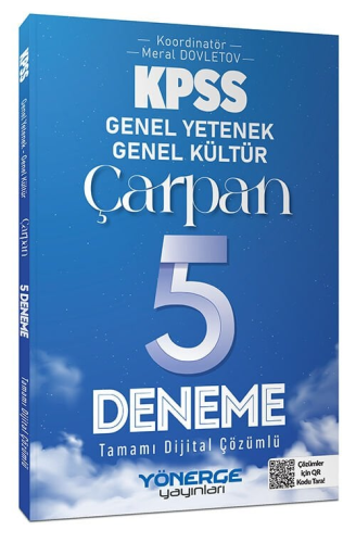 Yönerge Yayınları 2026 KPSS Genel Yetenek Genel Kültür Çarpan 5 Deneme Çözümlü