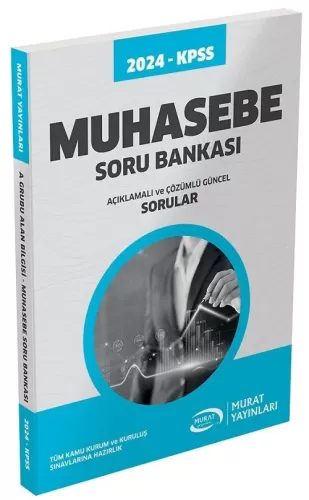 Murat Yayınları 2024 KPSS A Muhasebe Soru Bankası Çözümlü