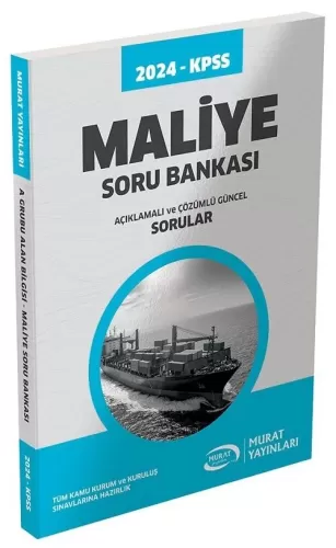 Murat Yayınları 2024 KPSS A Grubu Maliye Soru Bankası Çözümlü