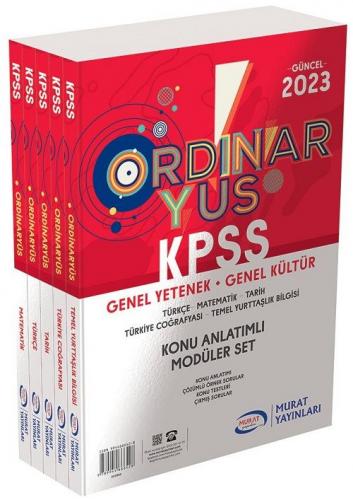 Murat Yayınları 2023 KPSS Ordinaryüs Genel Yetenek Genel Kültür Konu A