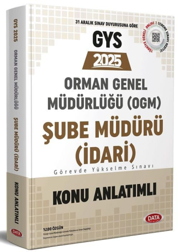 Data Yayınları 2025 Orman Genel Müdürlüğü Şube Müdürü (İdari) Konu Anlatımlı