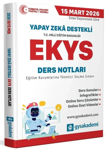 GYS Akademi 2026 MEB EKYS Ders Notları