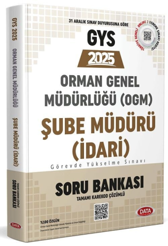 Data Yayınları 2025 Orman Genel Müdürlüğü Şube Müdürü Görevde Yükselme Sınavı Soru Bankası