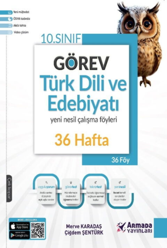 Armada Yayınları 10. Sınıf Türk Dili ve Edebiyatı Yeni Nesil Çalışma Föyleri 36 Hafta