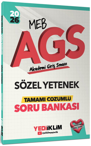 MEB-AGS Hazırlık,AGS Soru Bankası, - Yediiklim Yayınları - Yediiklim Y
