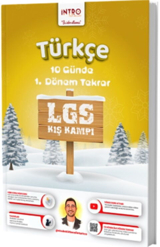 İntro Yayınları 8. Sınıf LGS Türkçe 10 Günde 1. Dönem Tekrar Kış Kampı