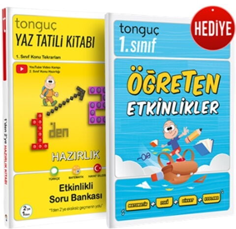 Tonguç Akademi 1. Sınıf 1 den 2 ye Tüm Dersler Hazırlık Kitabı
