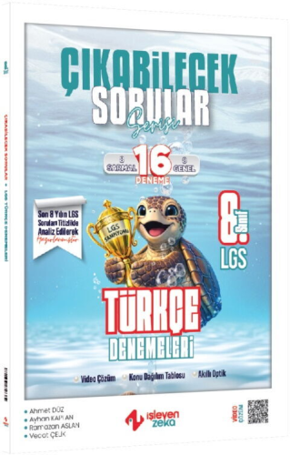 - İşleyen Zeka Yayınları - İşleyen Zeka Yayınları 8. Sınıf LGS Türkçe 