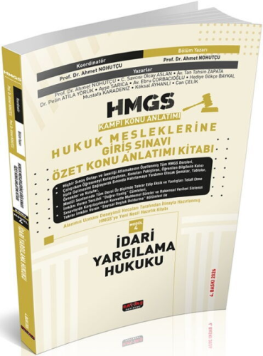 HMGS Konu Anlatımı - Savaş Yayınları 2026 HMGS İdari Yargılama Hukuku 