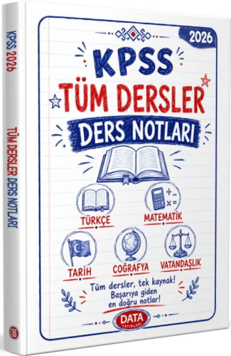 Konu Anlatımı - Data Yayınları 2026 KPSS Tüm Dersler Ders Notları - Ko