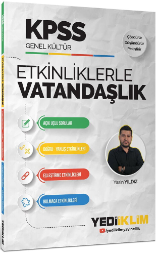 Yediiklim Yayınları KPSS Genel Kültür Etkinliklerle Vatandaşlık