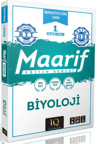 - IQ Yayınları 2028 TYT Biyoloji Maarif Eğitim Serisi 1. Oturum - Komi