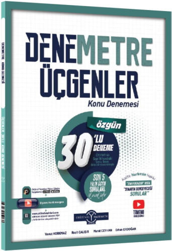 TYT - AYT Deneme Sınavları,TYT Deneme Sınavları, - Orijinal Yayınları 