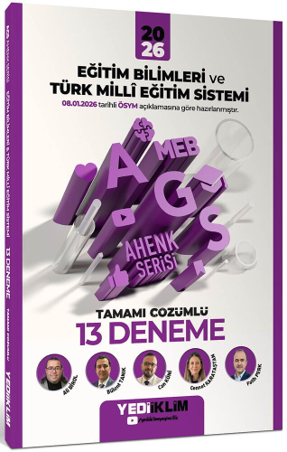 MEB-AGS Hazırlık,MEB-AGS Deneme Sınavları, - Yediiklim Yayınları - Yed