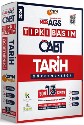 İnformal Yayınları 2026 MEB AGS ÖABT Tarih Öğretmenliği ÖSYM Tıpkı Basım 13'lü Deneme Paketi