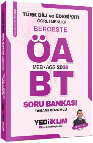 Yediiklim Yayınları 2026 MEB AGS ÖABT Türk Dili Ve Edebiyatı Öğretmenliği Berceste Tamamı Çözümlü Soru Bankası