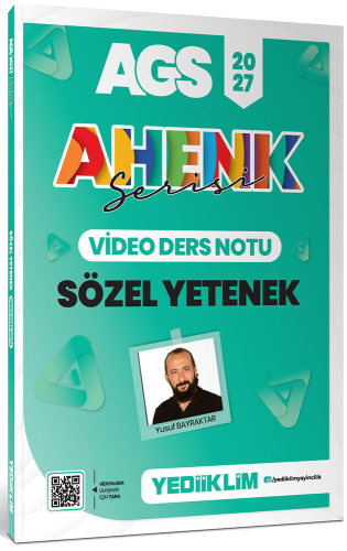 Yediiklim Yayınları 2027 MEB AGS Ahenk Serisi Sözel Yetenek Video Ders Notları