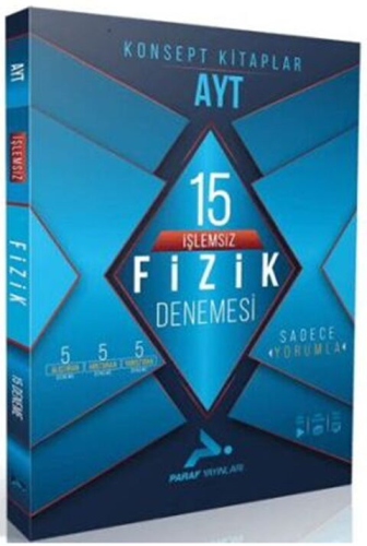 TYT - AYT Deneme Sınavları,AYT Deneme Sınavları, - Paraf Yayınları - P