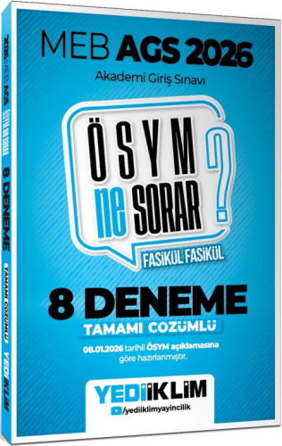 MEB-AGS Hazırlık,MEB-AGS Deneme Sınavları, - Yediiklim Yayınları - Yed