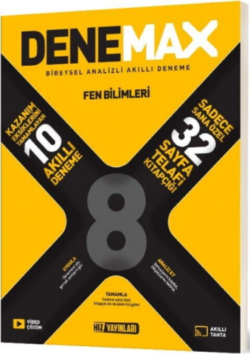 - Hız Yayınları - Hız Yayınları 8. Sınıf Fen Bilimleri Denemax 10'lu A