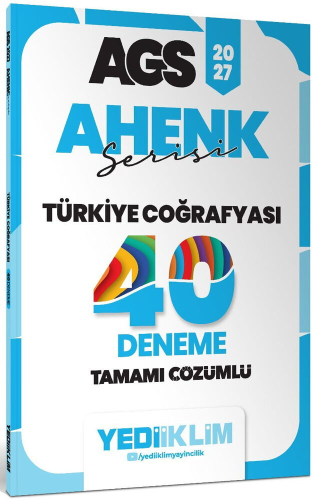 Yediiklim Yayınları 2027 MEB AGS Ahenk Serisi Türkiye Coğrafyası Tamam