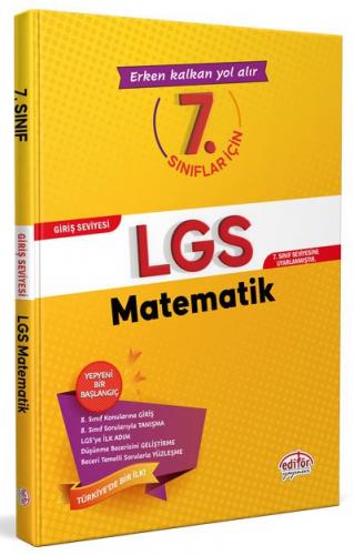 Editör Yayınları 7. Sınıflar için LGS Matematik Komisyon
