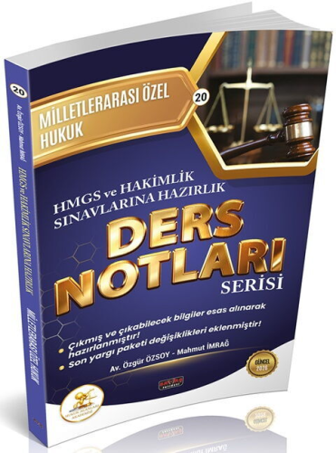 Savaş Yayınları 2026 HUKAL HMGS-HAKİMLİK Milletlerarası Özel Hukuk Ders Notları