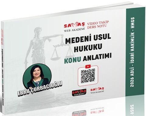 Savaş Yayınları 2026 Adli-İdari Hakimlik HMGS Medeni Usul Hukuku Konu Anlatımı