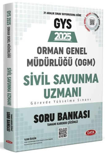 Data Yayınları 2025 Orman Genel Müdürlüğü Sivil Savunma Uzmanı GYS Soru Bankası