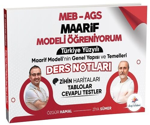 Dizgi Kitap Yayınları MEB-AGS Maarif Modeli Öğreniyorum Türkiye Yüzyılı Maarif Modelinin Genel Yapısı ve Temelleri Ders Notları