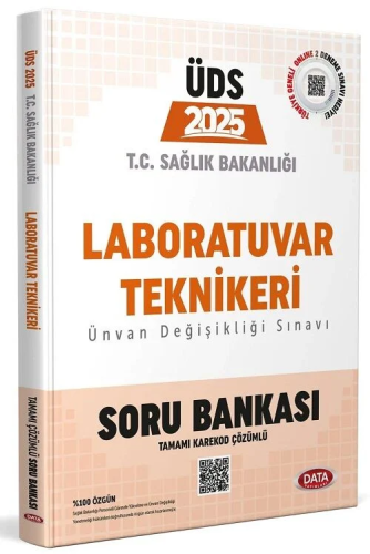 Data Yayınları 2025 T.C. Sağlık Bakanlığı ÜDS Laboratuvar Teknikeri Kadrosu Soru Bankası (Karekod Çözümlü)