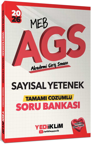 MEB-AGS Hazırlık,AGS Soru Bankası, - Yediiklim Yayınları - Yediiklim Y