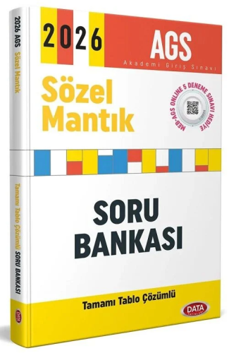 Data Yayınları 2026 MEB-AGS Sözel Mantık Soru Bankası Çözümlü