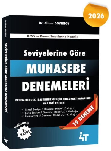 KPSS A Kitapları,Deneme Sınavları, - 4T Yayınları - 4T Yayınları 2026 