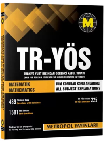 Sınavlara Hazırlık,TR-YÖS Yabancı Uyruklu Öğrenci Sınavı, - Metropol Y