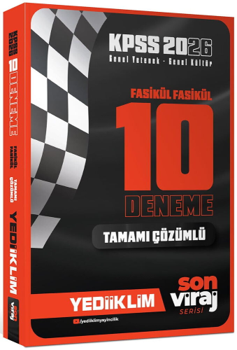 Genel Denemeler - Yediiklim Yayınları 2026 KPSS Son Viraj Serisi Genel
