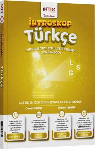 İntro Yayınları 8. Sınıf LGS Türkçe İntroskop Soru Bankası