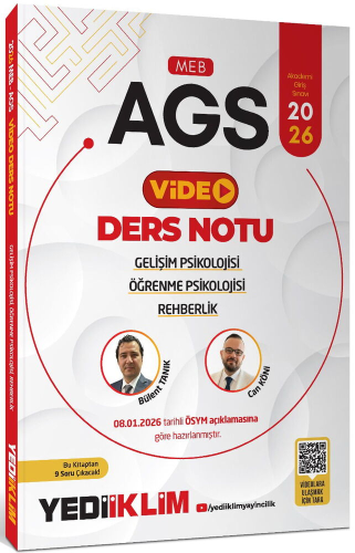 - Yediiklim Yayınları - Yediiklim Yayınları 2026 MEB AGS Gelişim Psiko