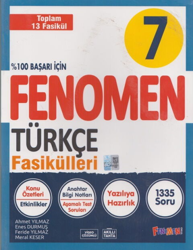- Kurmay Yayınları - Fenomen Okul Yayınları 7. Sınıf Türkçe Fasiküller