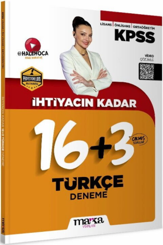 - Marka Yayınları KPSS İhtiyacın Kadar Hale Hoca Türkçe 19 Deneme - Ko