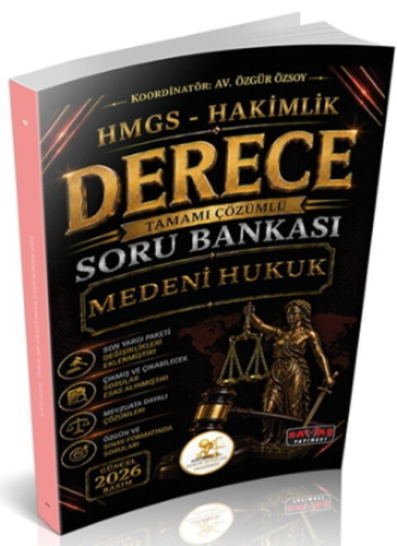 Savaş Yayınları 2026 HUKAL HMGS-Hakimlik Derece Medeni Hukuk Soru Bankası