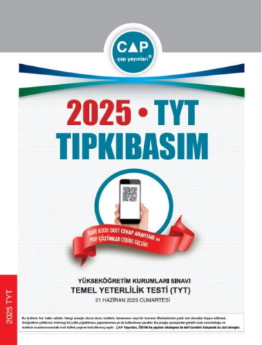 Çap Yayınları 2025 TYT Tıpkı Basım