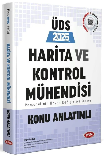 Data Yayınları 2025 Tapu ve Kadastro Genel Müdürlüğü Harita ve Kontrol  Mühendisi Unvan Değişikliği Sınavı Konu Anlatımlı